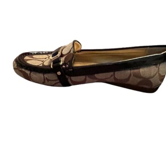 Coach Flynn Signature C Brown Driving Loafers Flats - NWOT - Picture 8 of 10
